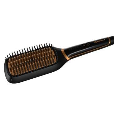 Hevells Ionic & Keratin Hair STRAIGHTENING Brush (Black) HS4211