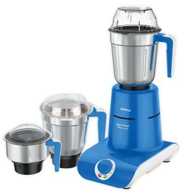 Havells Maxx Grind Plus 750 Watt Mixer Grinder with 3 Stainless Steel Jar and Overload indicator (Blue)