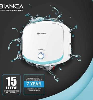 Havells Bianca 25-Litre Vertical Storage Water Heater (Geyser) White 5 Star