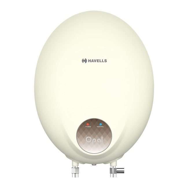 Havells Opal 3 Litre ISI Marked Star Vertical Instant Water Heater (Ivory, 3000 Watts)